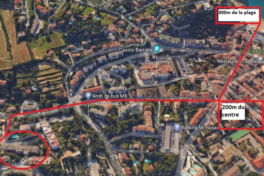 Au Calme, 200M Du Centre T2 Avec Balcon Et Parking Lejlighed Cassis Eksteriør billede